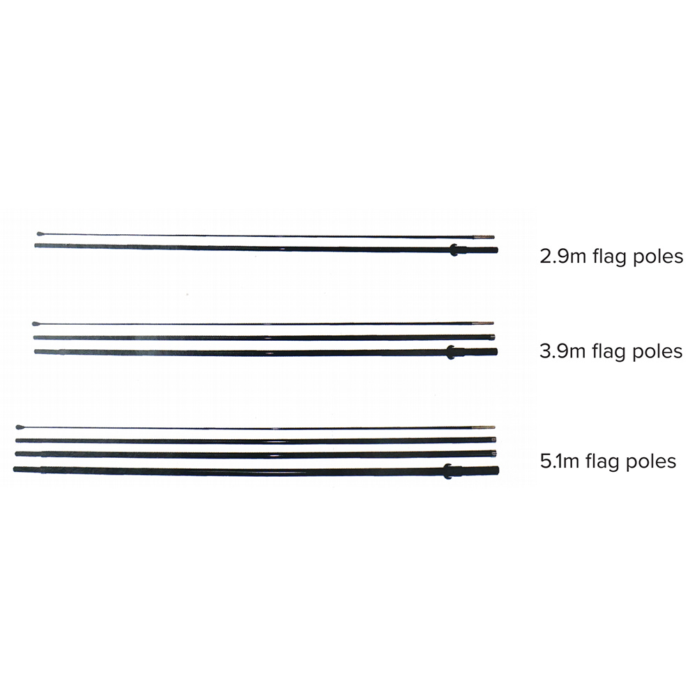l Feather Beach Flag pole(Full Fiberglass)