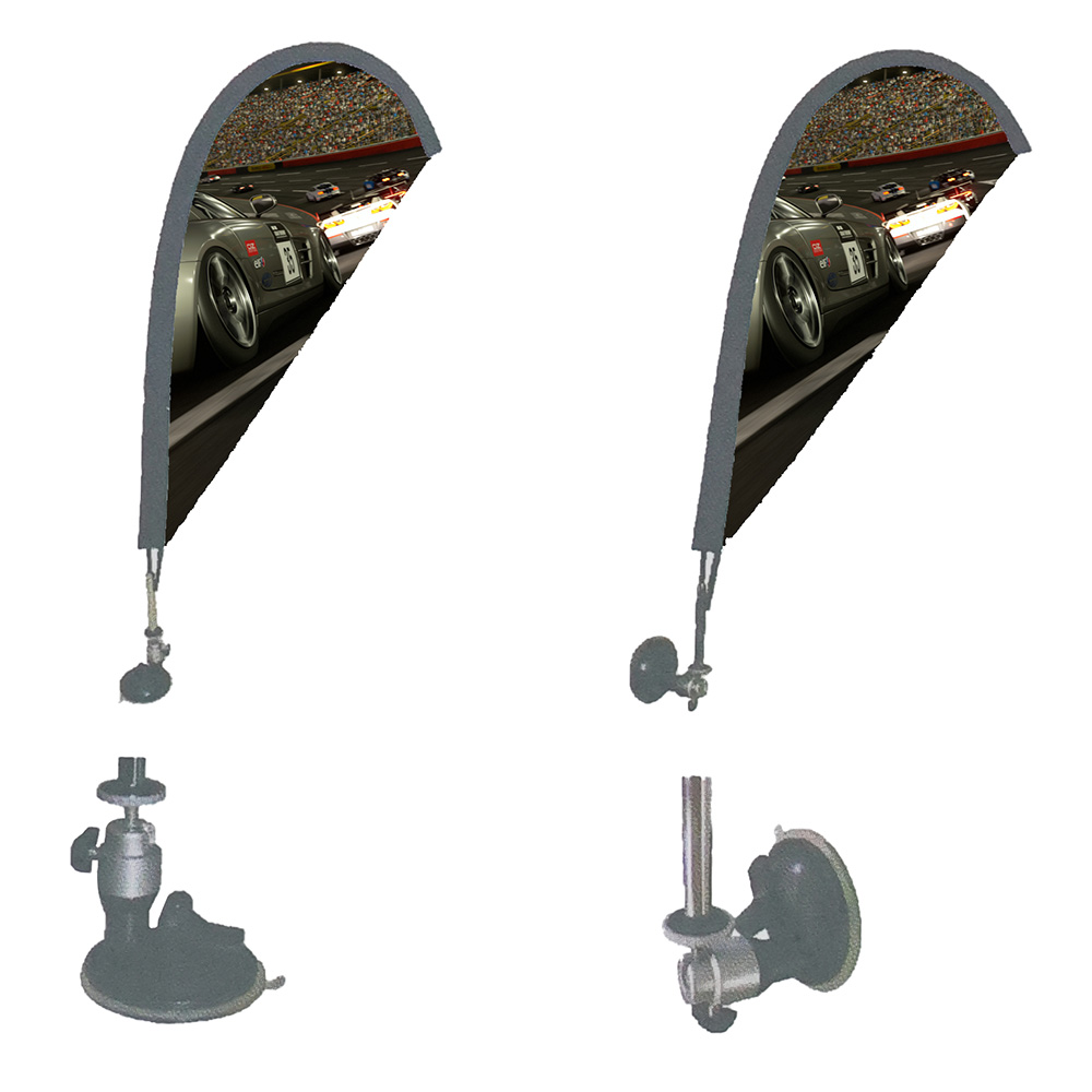 Desk teardrop flags MLD-D001