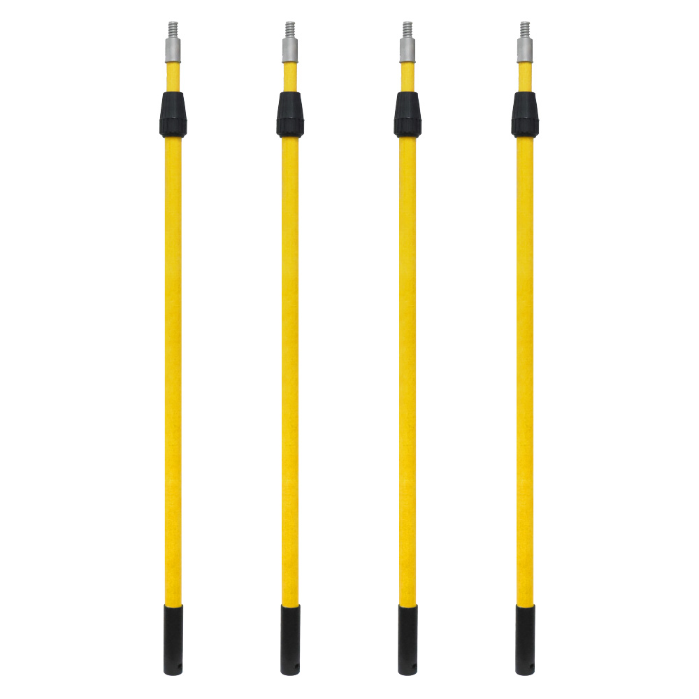 Rotating outer lock, inner and outer glass fiber tubes, two telescopic rods MLD-001