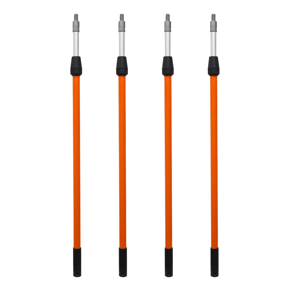 Rotary outer lock, glass fiber tube + aluminum tube, two telescopic rods MLD-002