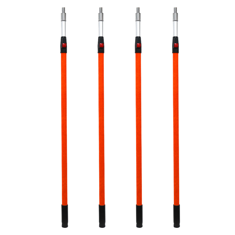 Press lock, glass fiber tube + aluminum tube, two telescopic rods MLD-004