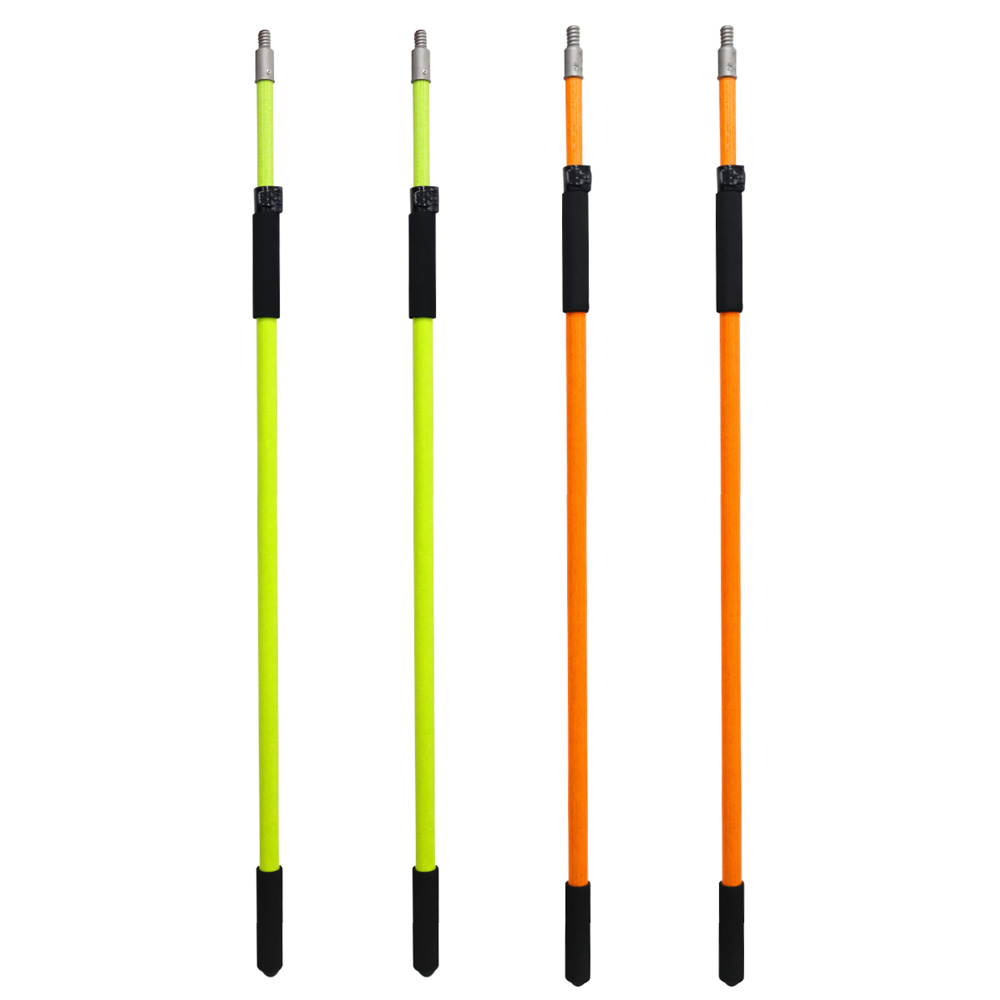 Pull lock, inner and outer glass fiber tubes, two telescopic rods MLD-008