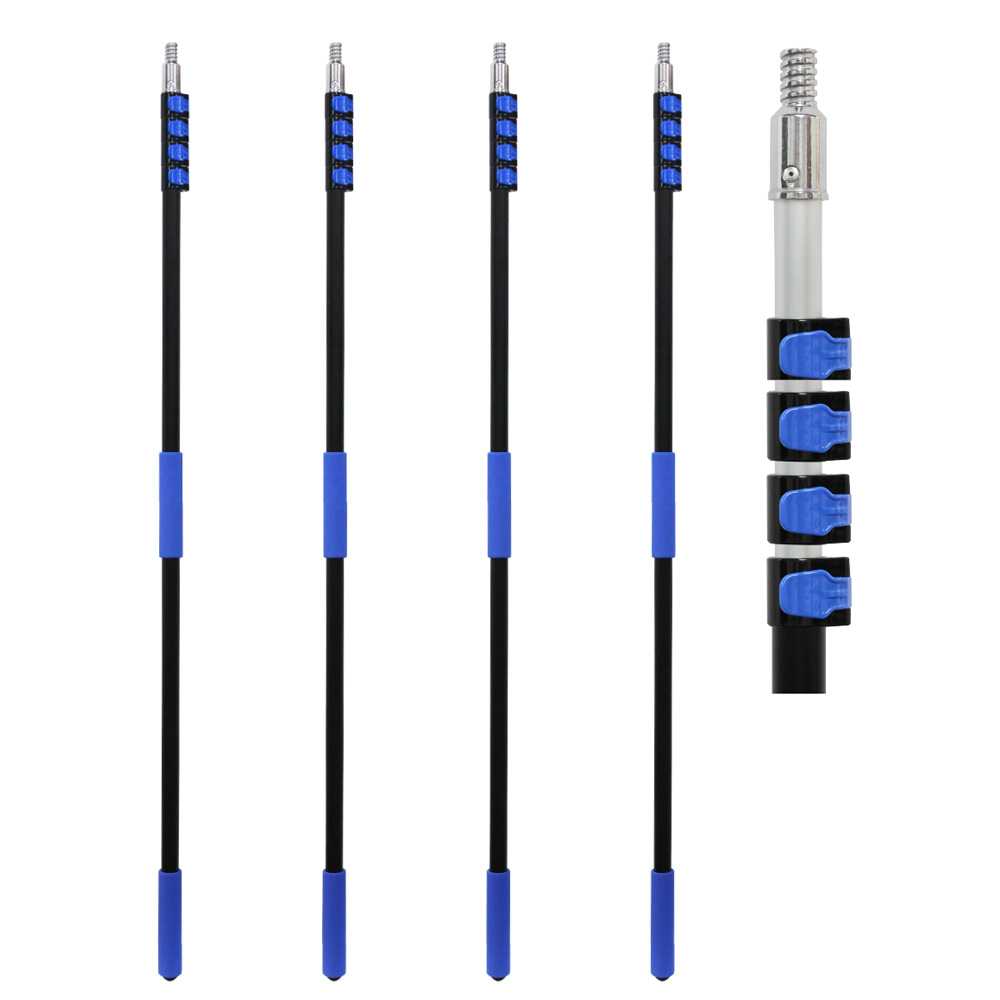 New style outer lock 5 sections 7.6m aluminum alloy telescopic rod MLD-012